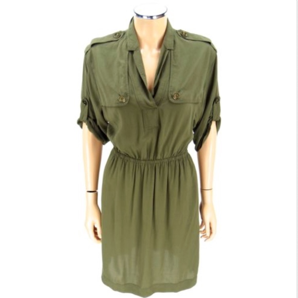 Burberry Dresses & Skirts - BURBERRY BRIT Military Shirt Dress Women’s SIZE 4